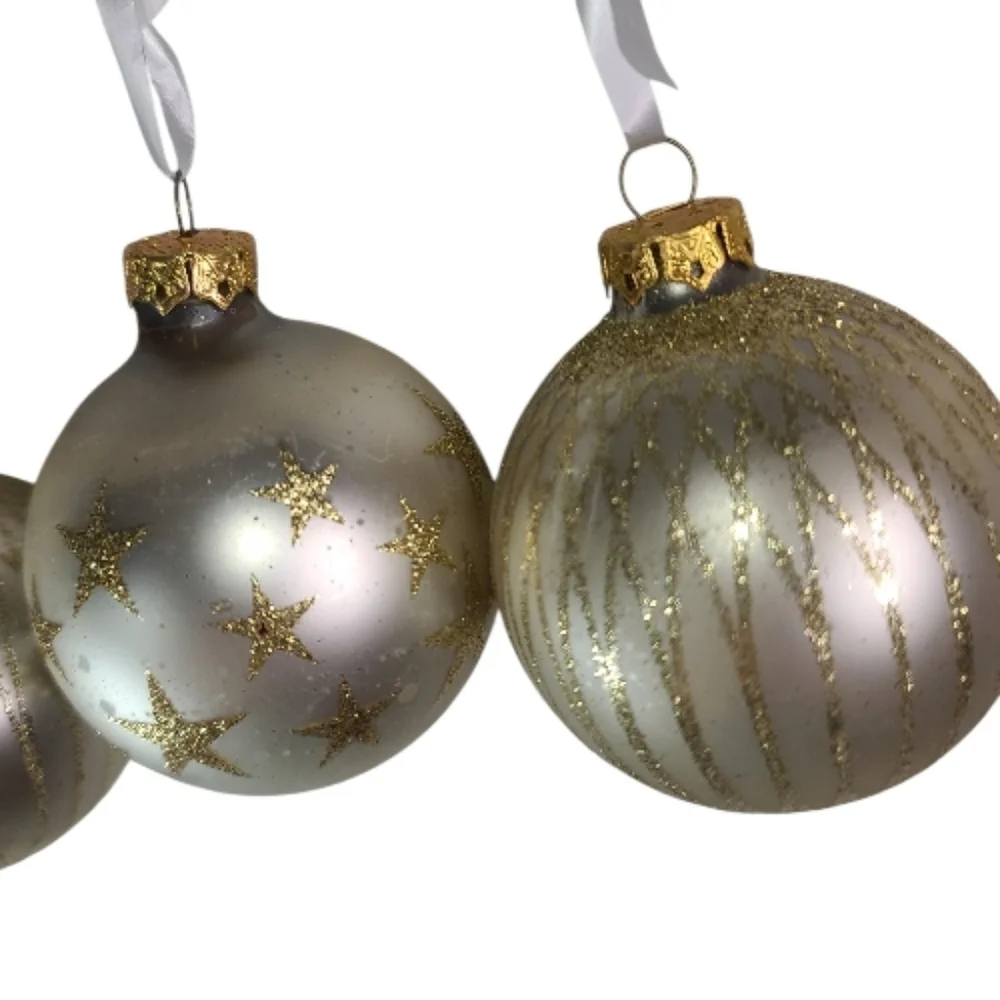 Vintage lot of  3 Dayton Hudson  Elegant Holiday Ornaments